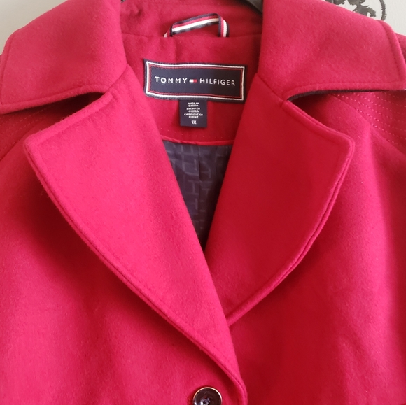 TOMMY HILFIGER PLUS-SIZE BREASTED PEACOAT 1X - Picture 3 of 9